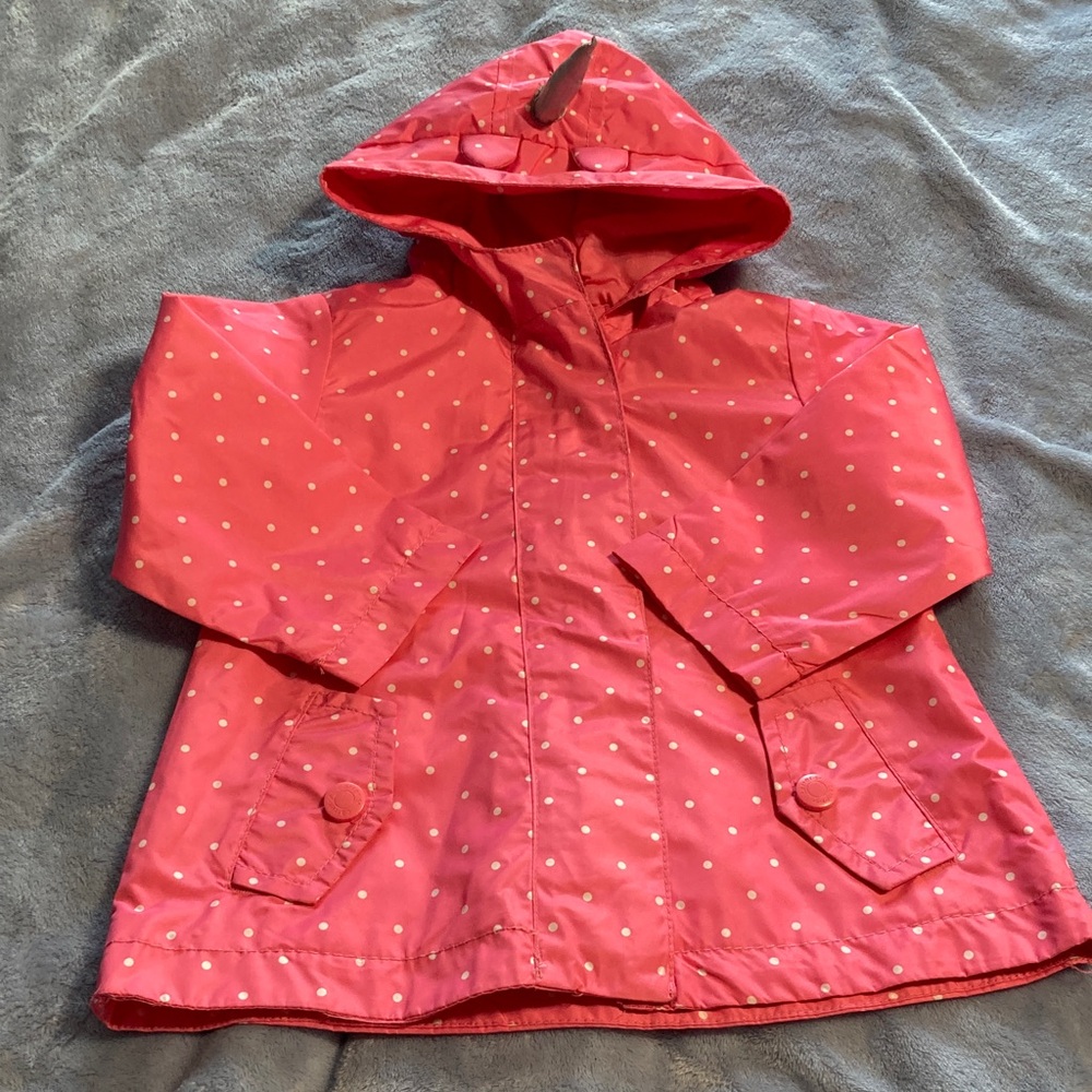 3 for $16 NWOT. Carter's Pink Polka Dot Unicorn Hooded Rain Jacket